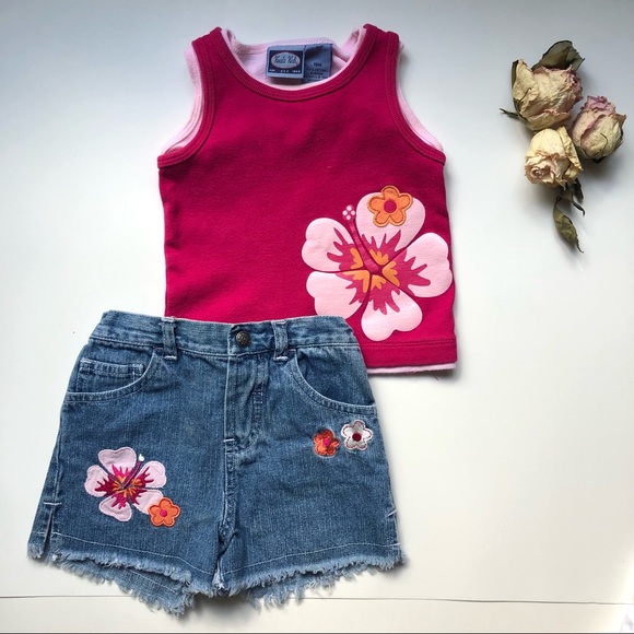 Koala Kids Tropical Flower Top and bottoms bundle - Girls 18M - Picture 4 of 16